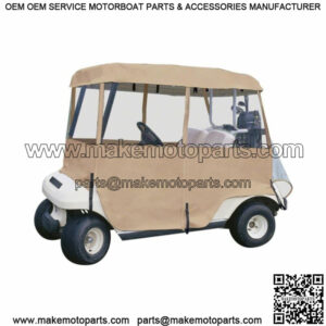 Fairway 2-Person Deluxe 4-Sided Golf Cart Enclosure, 66 x 53 Inch - Universal Fi
