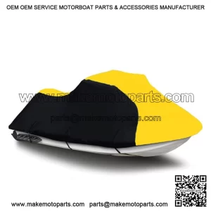 Black/Yellow Jet Ski PWC Cover fits Yamaha WaveRunner FX Cruiser SVHO 2014 2015 (For: 2014 Yamaha SVHO)