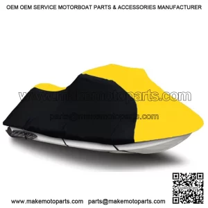 Black/Yellow Jet Ski PWC Cover fits Yamaha WaveRunner FX Cruiser SVHO 2014 2015 (For: 2015 Yamaha SVHO)