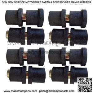 Four (4) Rear Leaf Spring Bushing & Sleeve Set for Club Car Precedent Golf Carts