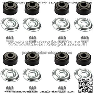 Golf Cart Shock Bushing Kit Fits Club Car 1982&Up DS and Precedent and EZGO 1989&Up TXT Marathon Golf Cart, 4 Shock Bushing Kit for Front and Rear Shocks, Set of 4, Replaces OEM# 1011415