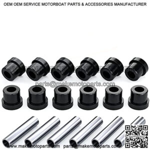 Golf Cart Bushing and Sleeve Kits (OEM #1015583, 1012303) for Club Car DS (1981-Up) and E-Z GO (1994-up) and EZGO TXT/Medalist 1994-up,Front or Rear Leaf Spring Bushing with Sleeve Kits