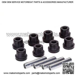 Golf Cart Rear Spring Bushing Kit for Club Car DS 1992-up, EZGO TXT & Medalist 1994-up, 8 Bushings 4 Metal Spacers