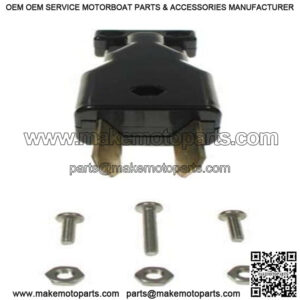 Crowfoot Black 2-Prong Charger Plug, 36 Volt- Club Car DS Golf Carts 1982+