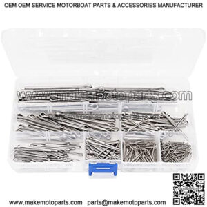 340pcs(7 Sizes) 304 Stainless Steel Miniature Small Mini SS Cotter Pin Assortment Kit