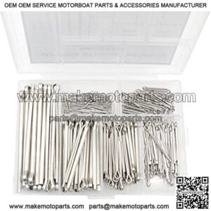 335PCS 304 Stainless Steel Cotter Pin Assortment Kit