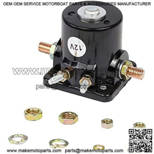 Starter Solenoid Relay Compatible with Mercury Marine Johnson OMC Evinrude Outboard 25661 25661-1 8761053 895857 8976545 508905 18-5836 SW661 383622 185808 395419 582708 586180 47886 47886T