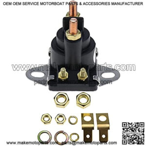 12V Starter/Power Trim Solenoid 96158T 89-818864T 89-846070 89-94318 89-96158 89-96158T 89818864T 89846070 8994318 8996158 8996158T for Mercury Mariner Outboard Motors 35-275 HP Sierra 18-5817