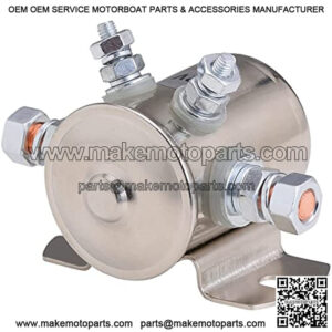 Stylemafia Max 300A Continuous Duty Solenoid Relay Nickel-Plating For Golf Carts, Winch, Marine In Rush 12VDC