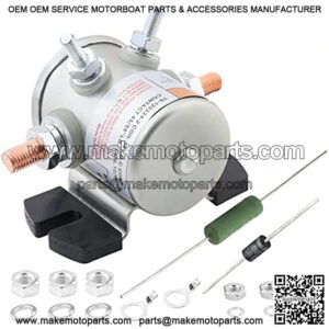 36 Volt #70 Series Continuous Duty Solenoid Relay with Resistor & Diode Kit for EZGO Electric Golf Cart, Upgrade Mount Bracket, Anti-Vibration, OEM # 27855G01 11761G1 27855G02 31680G1 3016