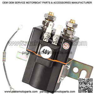 Club Car 48V 4 Terminal Solenoid Coil, Fits 1995-UP DS and 2004-2008 Precedent Golf Carts, OEM# 101908701 102774701, 5722 Suit(Solenoid and Resistor Assembly)