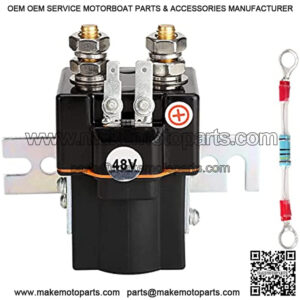 Golf Cart 48V Solenoid for Club Car DS & Precedent 2000-up, with Resistor, OEM# 101908701 102774701 1014947