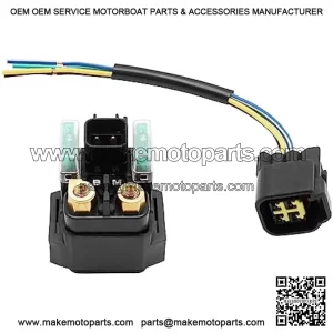 Starter Solenoid Relay & Plug for Yamaha Raptor 700 700R 250 125 2006-Up Kodiak 450 2018-Up 5UG-81940-00-00 5B4-81940-00-00 4D3-81940-00-00