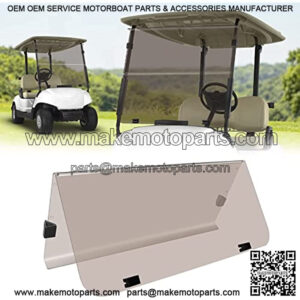 TechInovat G14 G16 G19 (1995-2003) for Yamaha Tinted Golf Cart Windshield Fold Down With Gas and Electric Model (Tinted)