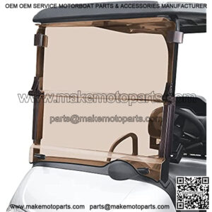 Golf Cart Folding Tinted Winshield for EZGO RXV 2008-up, Fold Down Upgrade Thicker Polycarbonate(PC), Strong Impact and Shatterproof
