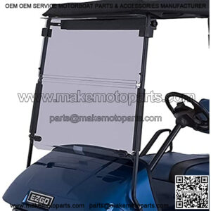 Tinted Foldable Windshield Compatible with EZGO TXT Medalist Golf Carts 1995 & Up