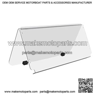 Clear Windshield Compatible with 1982-2000.5 Club Car DS Golf Cart Folding Fold Down Approximate Dimensions 39.25" W X 36.75" H
