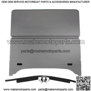 Folding Golf Cart Windshield for EZGO TXT w Storm Body Kit & 3/4" Strut (Tinted)