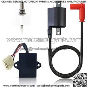 Ignition Coil CDI Box Spark Plug for Yamaha Gas Golf Cart G9 1991-1995 G9AG 1991 G9AH 1992 G9AJ 1993 G9AK 1994 G9AM 1995 J38-82310-20-00 99999-02368-00