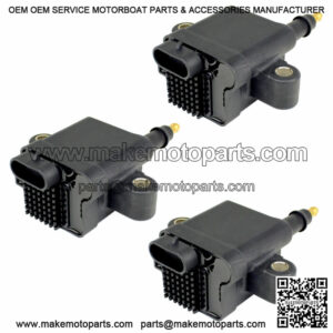 3-Pack Ignition Coils for Mercury Outboard 30 40 EFI 3Cyl 4-Stroke 30Hp 40Hp