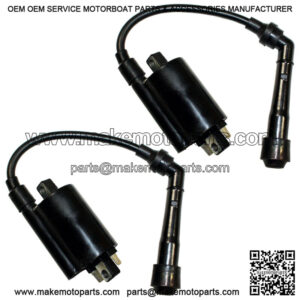 Set of 2 Ignition Coils for Kawasaki EN500C Vulcan 500 Ltd 1996-2009