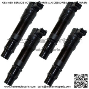 Set of 4 Ignition Coils for Kawasaki ZX1400 Ninja ZX-14 ZX14 2006 2007 2008-2011