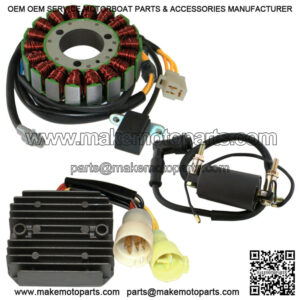 Stator/Regulator Rectifier/Ignition Coil for Kawasaki KLF300 Bayou 300 4X4 99-05