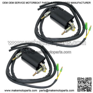 Set of 2 Ignition Coil for Kawasaki KZ1000 Police 1000 1978 1979 1980 1981