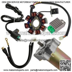 Stator Regulator Starter for Polaris Outlaw 90 2007 2008 - 2016 w/ Ignition Coil