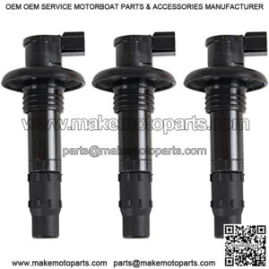 Ignition Coils Pack 420664020 296000307 Compatible with 130 155 215 255 260 RXT RXP WAKE Utopia 205 GTI GTR GTS GTX (3 Pieces)