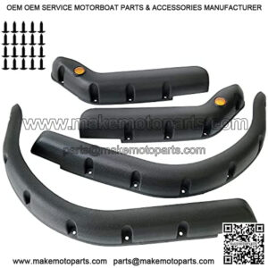 Golf Cart EZGO TXT Standard Front and Rear Fender Flares(4PCS) for EZGO TXT 1998-2013 Gas/Electric Golf Cart with Metal Hardware(Not Fits 48V Electric)