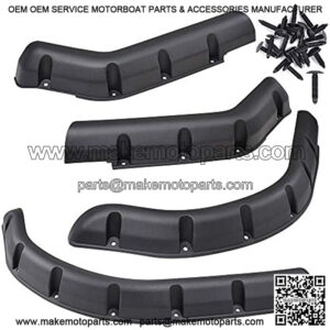 Golf Cart Standard Fender Front & Rear Compatible with EZGO TXT 1998-2013 Gas/Electric Carts with Mounting Hardware