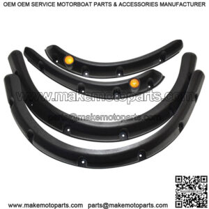 EZGO RXV Golf Cart Fender Flares with Running Lights - Fits 2008 - 2015