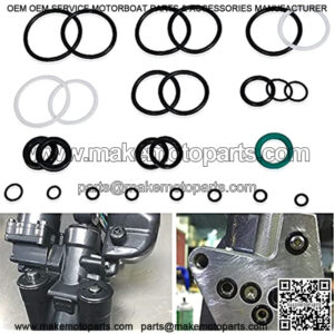 Tilt Trim Seal Kit 1997 & Up 115225FS Fast Strike Power for Yamaha Boat Power Units 115HP 150HP 175HP 200HP (Some 225HP 250HP) for Showa & 63P-43800-00-4D 64E-43822 with More O-Ring
