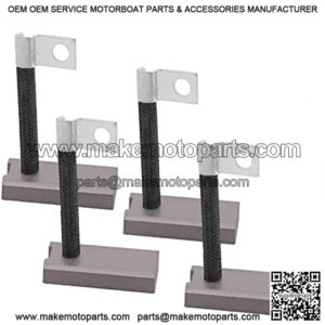 Golf Cart Starter Generator Brushes Set Motor Brushes for EZGO Gas (1978-up), Club Car Gas (1984-up), Yamaha Gas (G1-G29), Replaces OEM # 26658G01, 30443-77, JF2-81111-00-00