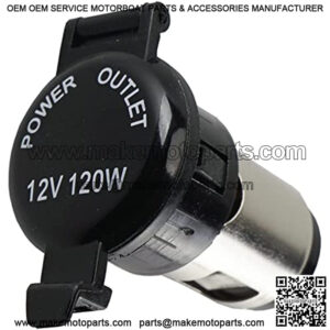 Lighter SockeOutlet Socket Receptacle 12V/24V Cigarette Lighter Socket Replacement DIY with Waterproof Cover