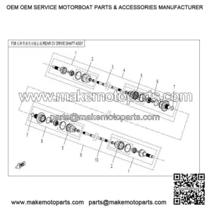 CV Joint Rear Left CFMOTO X5 500 X8 800 9060-280130-1000