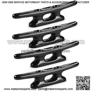 Nylon Cleat 4" Dock Cleats Black Boat Kayak Cleat 4 Pack