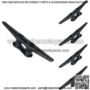 Simplified Living 6" Dock Cleats: Electrophoretic Coated Black Dock Cleats: 4, 8, 16 Pack