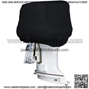 Outboard Motor Cover, Waterproof & Sunproof Boat Motor Covers,Motor Hood Cover with Heavy Duty Oxford Fabric Extra PVC Coatin, Fits Motor Up to 150Hp