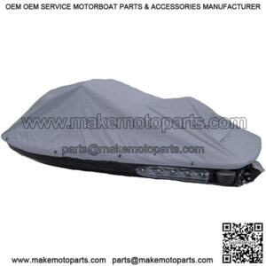 Jet Ski Personal Watercraft Cover fits Sea-Doo, Yamaha, Kawasaki, Polaris, Wet Jet, Honda, ARTCO fits up to 128" (Charcoal Grey)