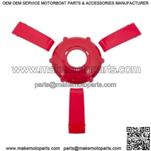 Giazza Golf Cart Steering Wheel Colored Insert Set - Red