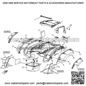 Edging Rear Left CFMOTO X5 9050-040018