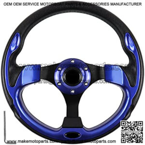 Golf Cart Steering Wheel with Ergonomic Design Universal Fit for Golf Cart Club Car EZGO RXV & TXT, Yamaha, Precedent Tempo, DS