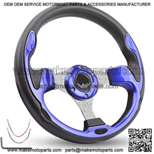 Universal Golf Cart Steering Wheel, Steering Wheel Hub Adapter (Sold Separately) fit Club Car EZGO Yamaha ICON Most Golf Carts