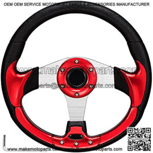 Golf Cart Steering Wheel for EZGO TXT/RXV Club Car DS/Precedent Yamaha G16-G29/Drive