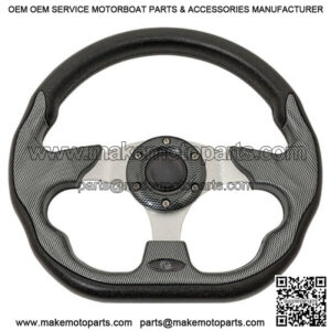 Carbon Fiber Racer Golf Cart Steering Wheel for EZGO, Club Car and Yamaha