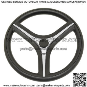 Italia Black Steering Wheel for Club Car Precedent Golf Carts