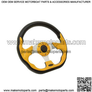 12.5" Yellow Golf Cart Steering Wheel