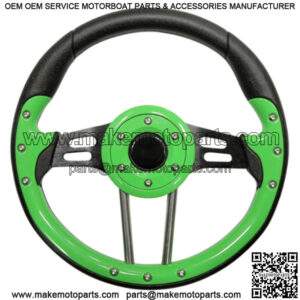 Aviator 4 Golf Cart Steering Wheel (Lime Green)